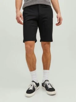 Jack & Jones Chino Shorts Regular Chino PHIL Heren Zwart -Herenkleding 83671fcff9c71ae41b6d2f50608df44b