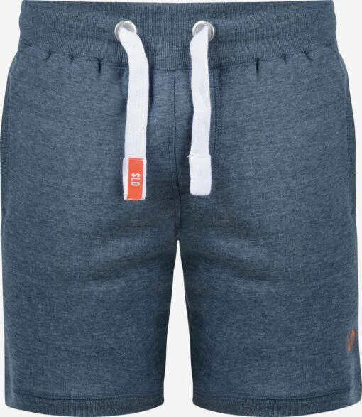 Solid Sweat Shorts Regular Broek Heren Blauw