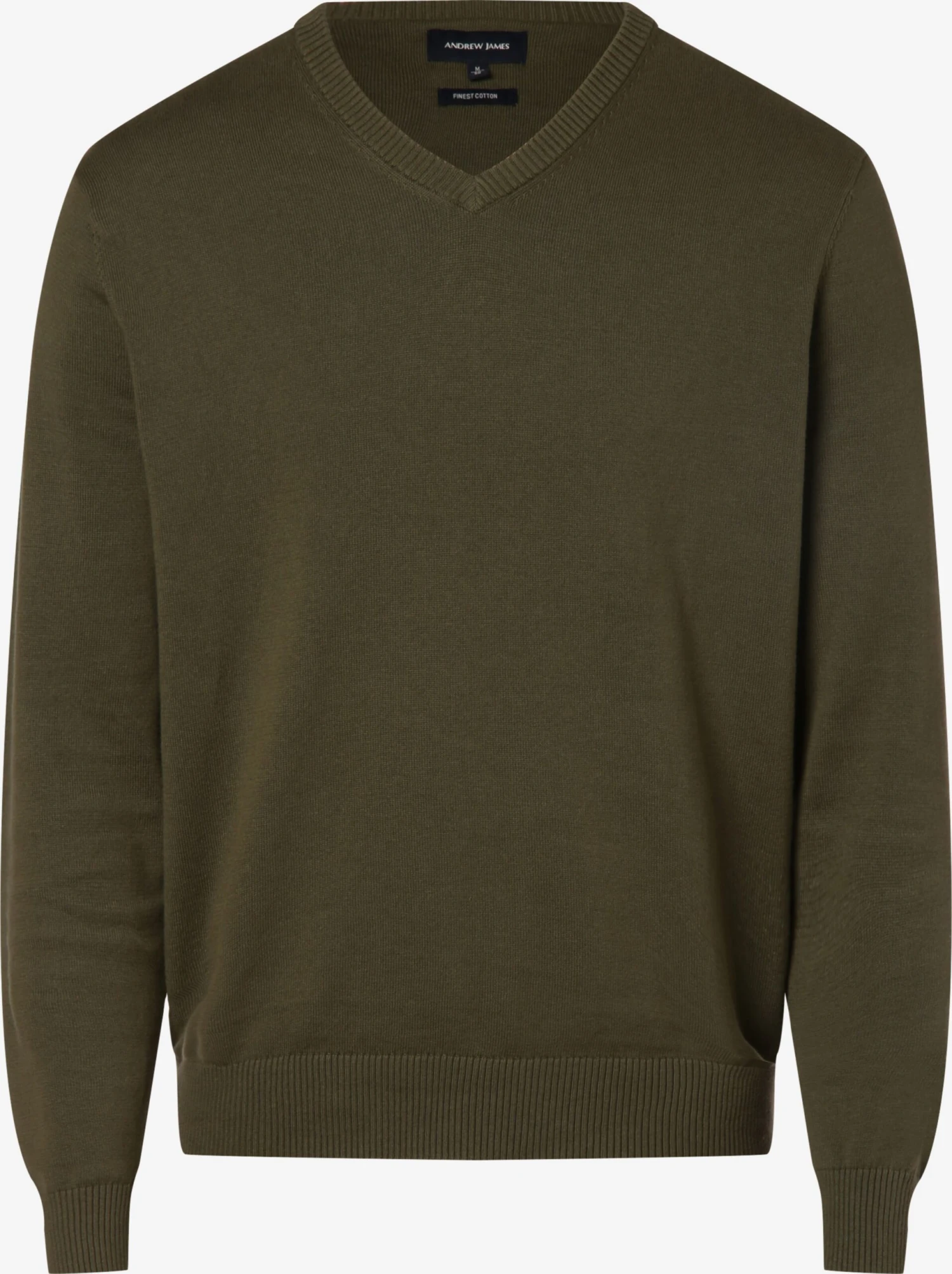 V-hals Truien Trui Heren Olijfgroen 1 V-hals Truien Trui Heren Olijfgroen