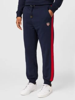Gant Sweatpants Tapered Broek Heren Marine -Herenkleding 8935b3133b9dd97378acc0dbd8e15ea6