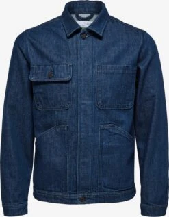 Selected Homme Spijkerjassen Tussenjas Will Heren Donkerblauw