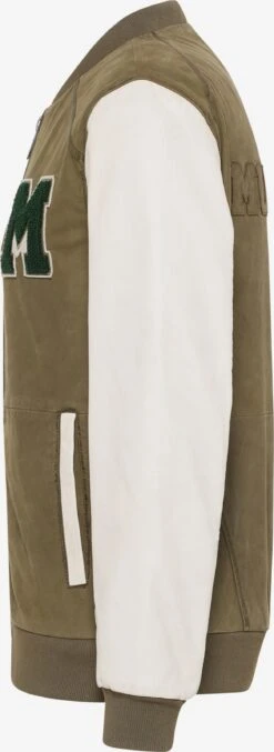 Mustang Leren Jassen Tussenjas Heren Olijfgroen -Herenkleding 8c5f60c13bb14bb7e66e96b61d423408