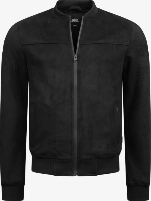Indicode Jeans Leren Jassen Tussenjas Ibon Heren Zwart