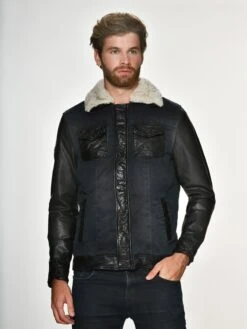 Maze Leren Jassen Tussenjas Guanare Heren Nachtblauw -Herenkleding 8ef66ca6a0a5c305777d0526951f3a54