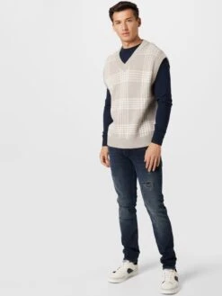 ESPRIT Crewneck Truien Trui Heren Donkerblauw -Herenkleding 8f583d92929ea664eac346480d4fb5db