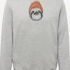 Hoodies Sweatshirt Animal Sloth Moin Heren Antraciet / Lichtgrijs