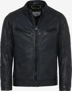 Camel Active Leren Jassen Tussenjas Heren Navy