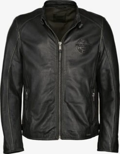 Mustang Leren Jassen Tussenjas 31021308 Heren Zwart