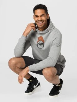 Hoodies Sweatshirt Animal Sloth Moin Heren Antraciet / Lichtgrijs -Herenkleding 912b895643ddf9af7705d8b93f7d09d8