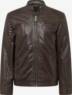 Maze Leren Jassen Tussenjas Rocha Heren Kastanjebruin