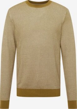 S.Oliver Crewneck Truien Trui Heren Olijfgroen