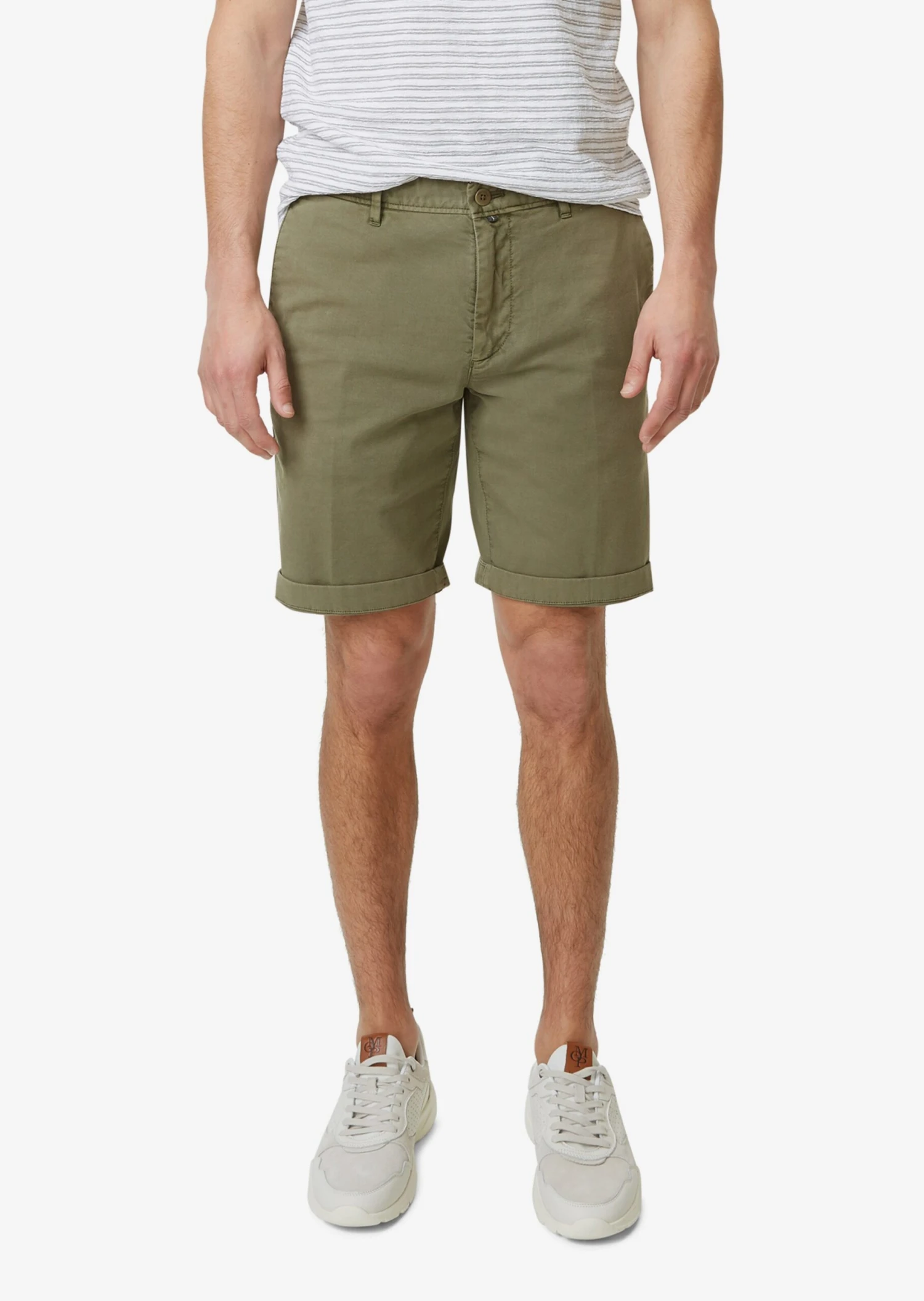 Marc O'Polo Chino Shorts Slimfit Chino Salo Heren Olijfgroen 2 Marc O'Polo Chino Shorts Slimfit Chino Salo Heren Olijfgroen - Afbeelding 2