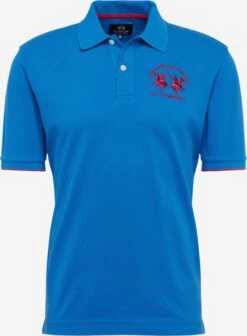 La Martina Polos Regular Fit Shirt Heren Blauw
