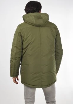 Solid Parkas Winterparka Heren Groen -Herenkleding 9670e234499e9d3442108a1cfce6280d