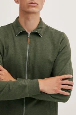 Blend Sweatvesten Sweatvest Alio Heren Donkergroen -Herenkleding 9692bc848de62832f19d555aeec76d63