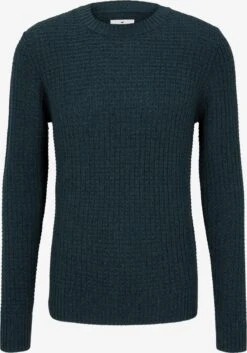 Tom Tailor Crewneck Truien Trui Heren Donkergroen