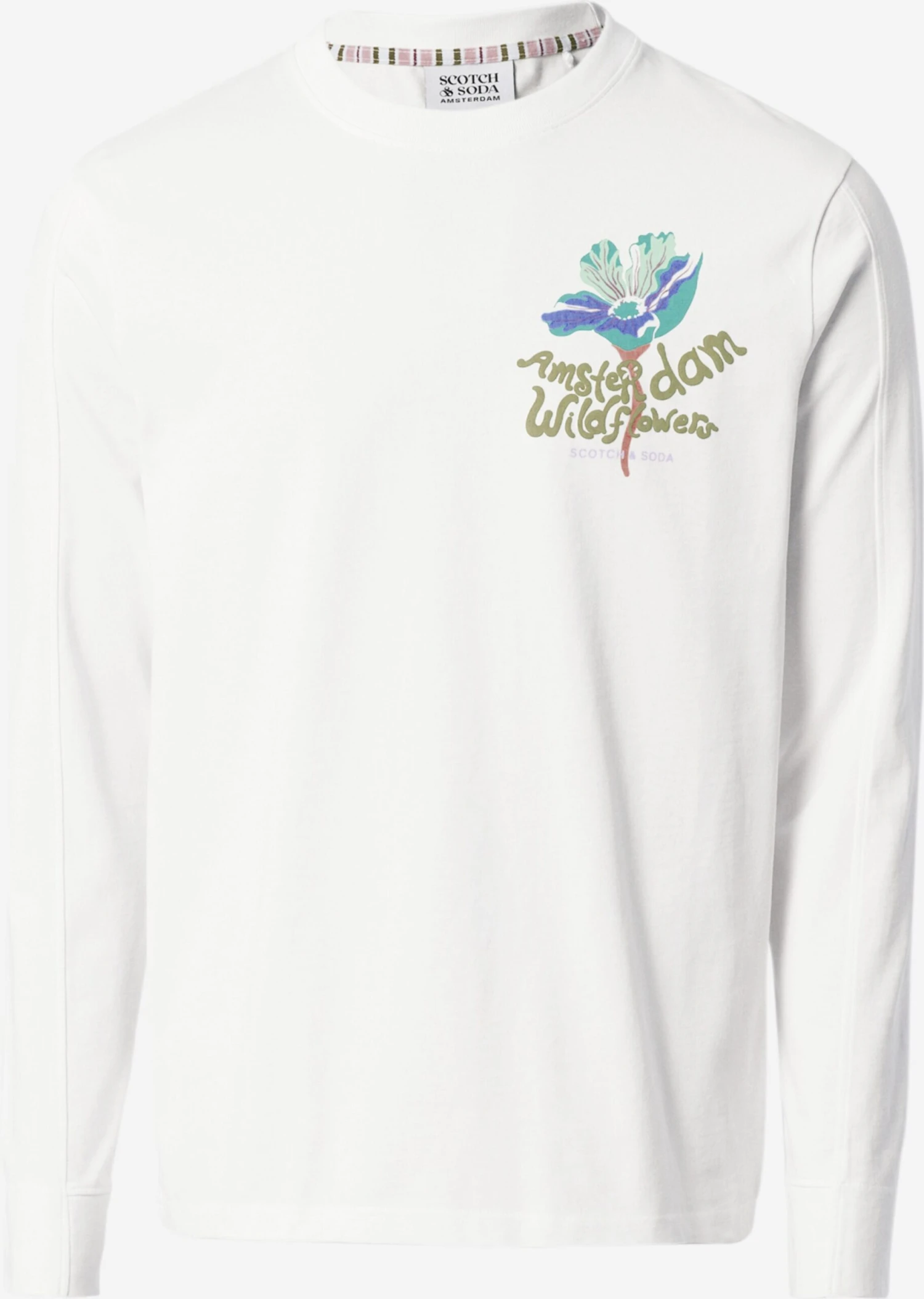 Scotch & Soda Longsleeves Shirt Heren Wit 1 Scotch & Soda Longsleeves Shirt Heren Wit