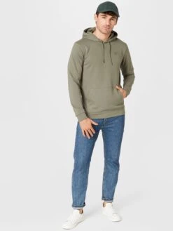 SikSilk Hoodies Sweatshirt Heren Kaki -Herenkleding 9ab77dd5adc047150c84d472de634894