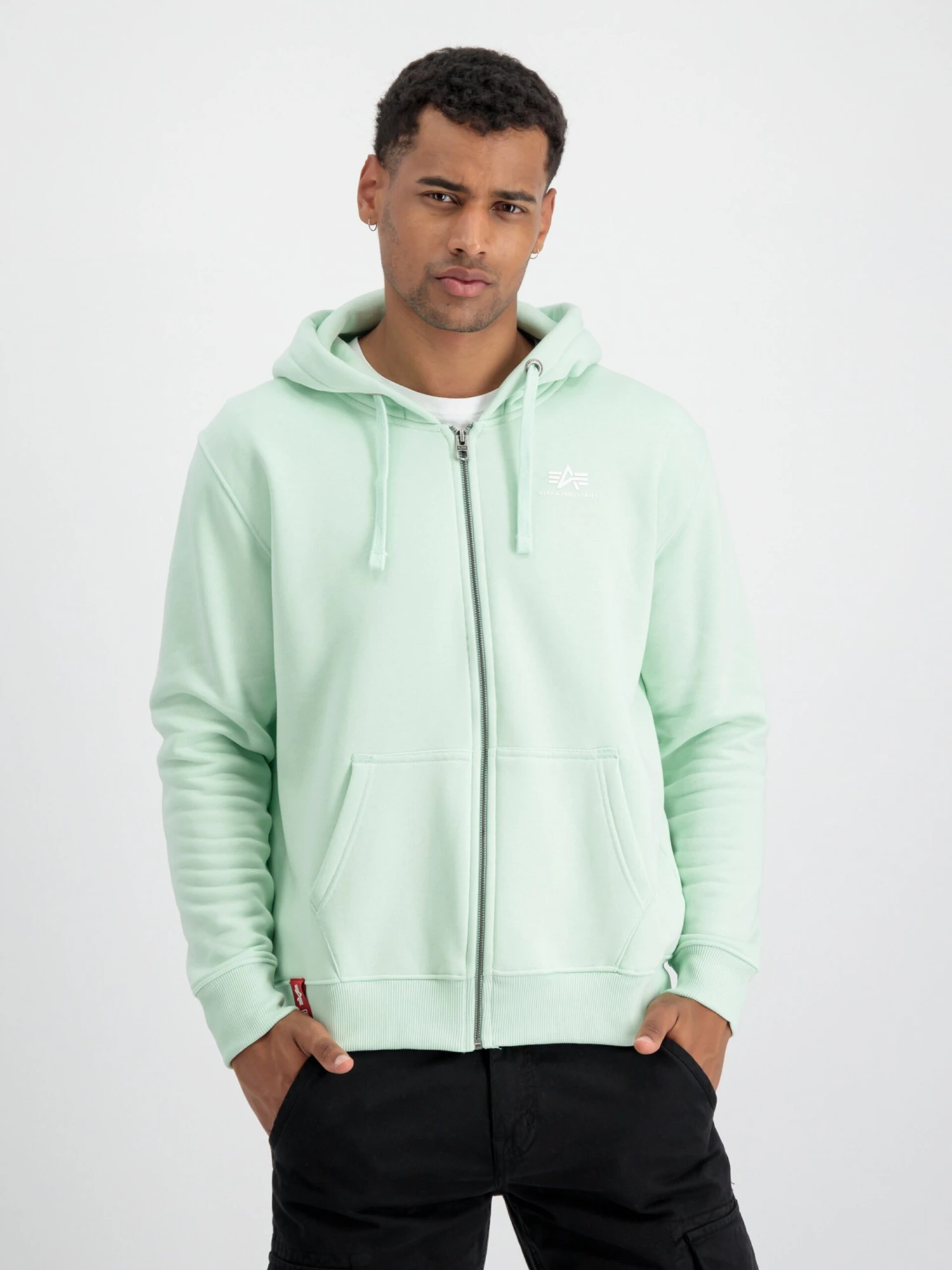 Alpha Industries Sweatvesten Met Capuchon Sweatvest Heren Mintgroen 2 Alpha Industries Sweatvesten Met Capuchon Sweatvest Heren Mintgroen - Afbeelding 2