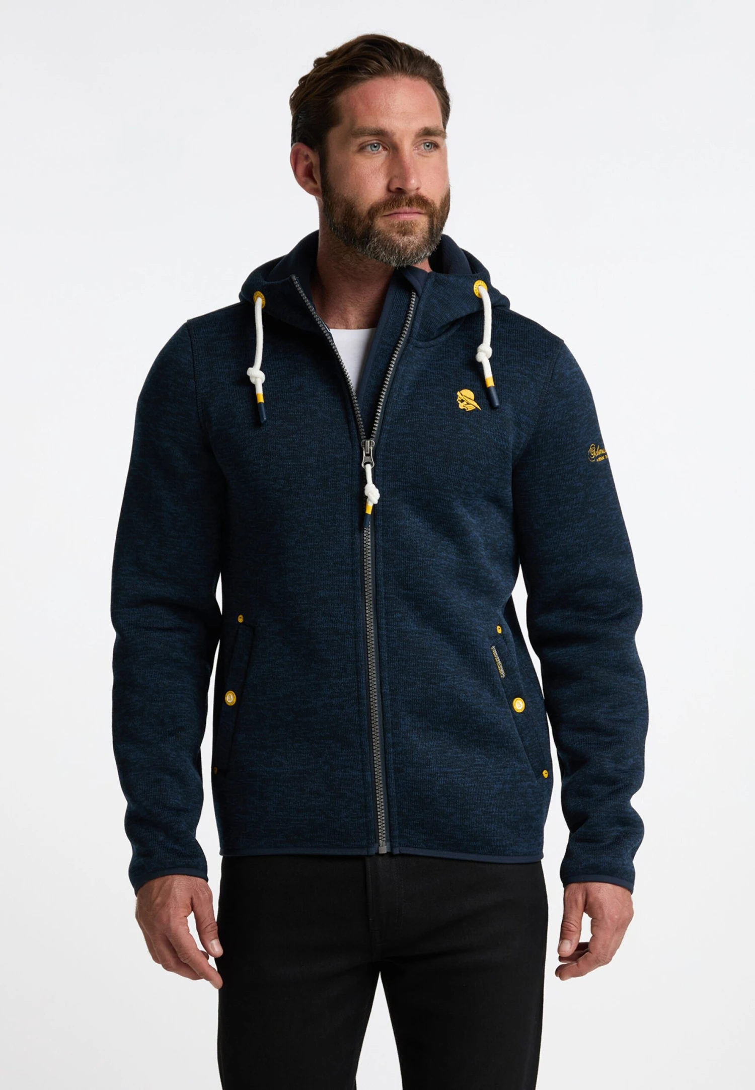 Schmuddelwedda Fleece Jassen Fleece Jas Heren Marine 2 Schmuddelwedda Fleece Jassen Fleece Jas Heren Marine - Afbeelding 2