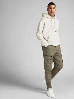 Jack & Jones Cargobroeken Slimfit Cargobroek Ace Dex Heren Kaki -Herenkleding a09d98844fd52fad7a0cf83d713d3cc6