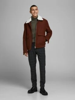 Jack & Jones Coltruien Trui Emil Heren Kaki -Herenkleding a1316bb6cbeddc915a090d58690d86de