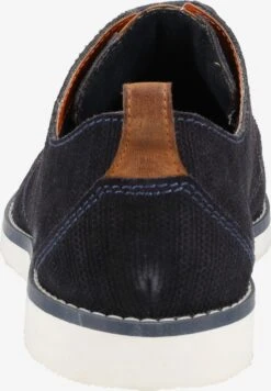 Bugatti Casual Veterschoenen Veterschoen Basso Heren Donkerblauw -Herenkleding a169306a6399cd756ef69b5a1d2794b8