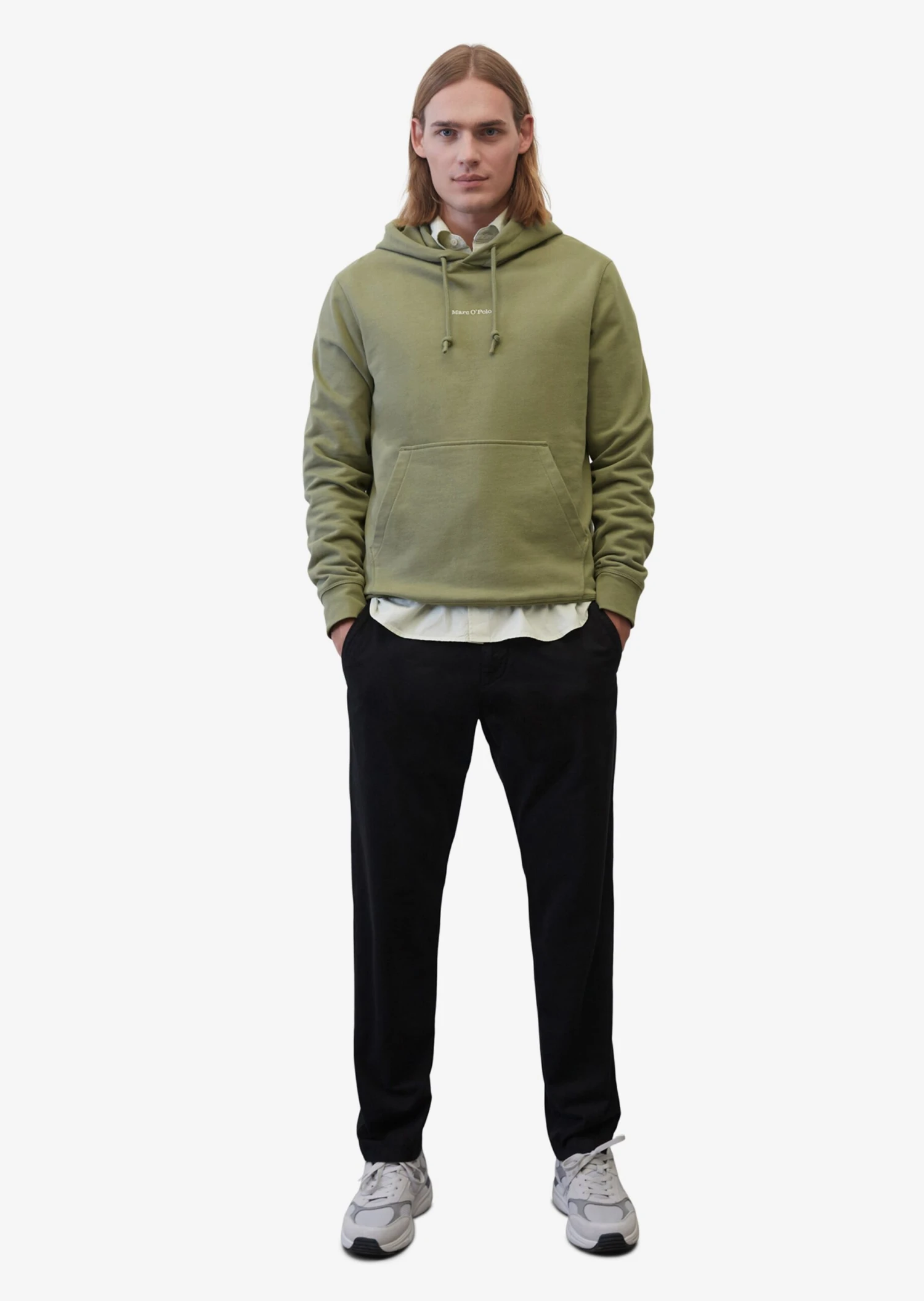 Marc O'Polo Hoodies Sweatshirt Heren Olijfgroen 3 Marc O'Polo Hoodies Sweatshirt Heren Olijfgroen - Afbeelding 3