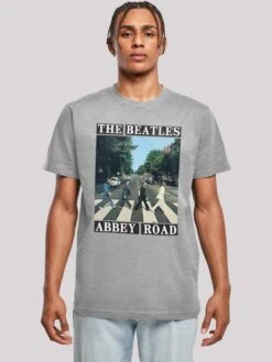 F4NT4STIC T-shirts Shirt The Beatles Band Abbey Road Heren Grijs -Herenkleding a5e1e8869e92d283bdcb41c4ec3324d8