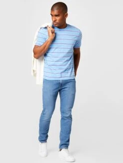 T-shirts Shirt Heren Blauw / Lichtblauw -Herenkleding a67d461290f8f8bfb98437260cd92400