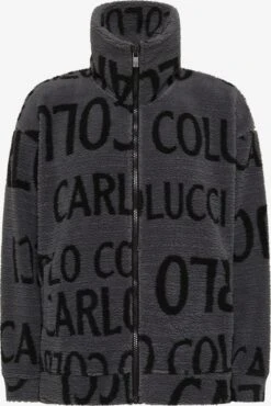 CARLO COLUCCI Sweatvesten Sweatvest Cordua Heren Antraciet