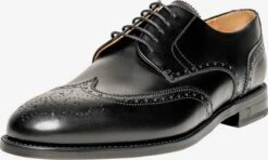 Nette Schoenen Veterschoen Winston Heren Zwart