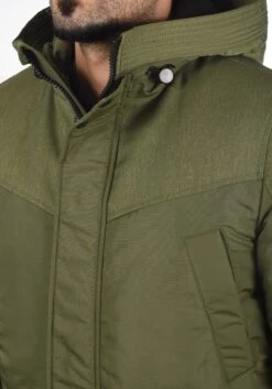 Solid Parkas Winterparka Heren Groen -Herenkleding ac71126ed2973dfaf0bc599e26eeb60d