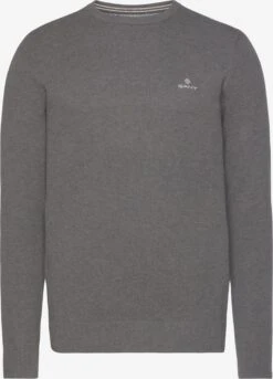 Gant Crewneck Truien Trui Heren Grijs Gemêleerd