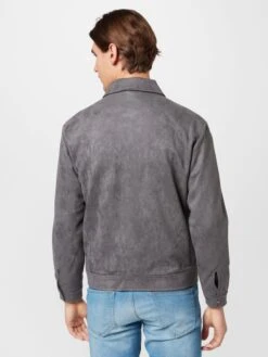 Leren Jassen Tussenjas Heren Donkergrijs -Herenkleding af889c9fb3bbd5d9e66a62ee02d157da