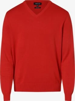 V-hals Truien Trui Heren Rood