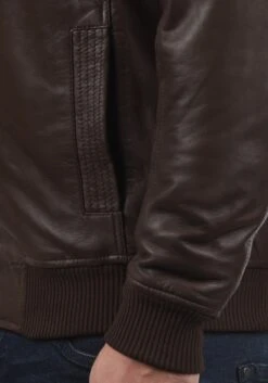 Solid Leren Jassen Tussenjas Famash Heren Bruin -Herenkleding b1f8cbdb097fd753631ad8cbaa3ac007