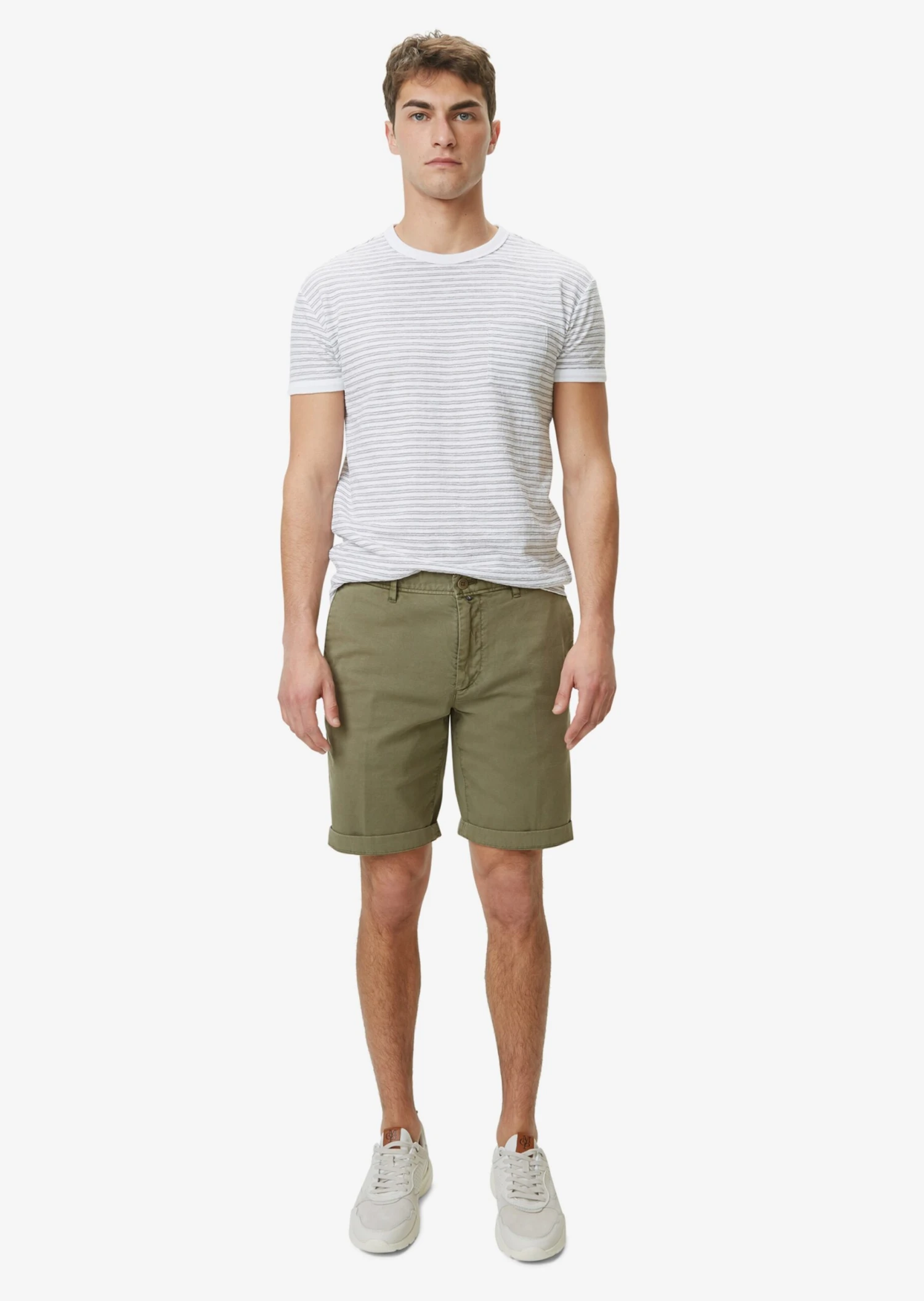 Marc O'Polo Chino Shorts Slimfit Chino Salo Heren Olijfgroen 4 Marc O'Polo Chino Shorts Slimfit Chino Salo Heren Olijfgroen - Afbeelding 4