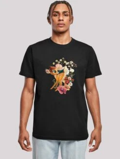 F4NT4STIC T-shirts Shirt Disney Bambi Meadow Heren Zwart -Herenkleding b39675cb5be27135bd09cfd02bb7365a