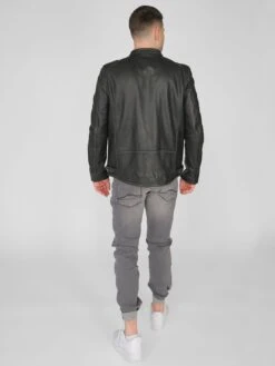 Mustang Leren Jassen Tussenjas 31021308 Heren Zwart -Herenkleding b3d1ddb21ea0147a6a8ab5e22b04646e