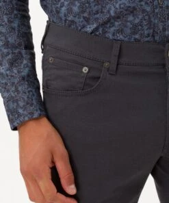 BRAX Pantalons Slimfit Broek Chuck Heren Donkergrijs -Herenkleding b58b3e6be711b4fa70ef9fec101fd679