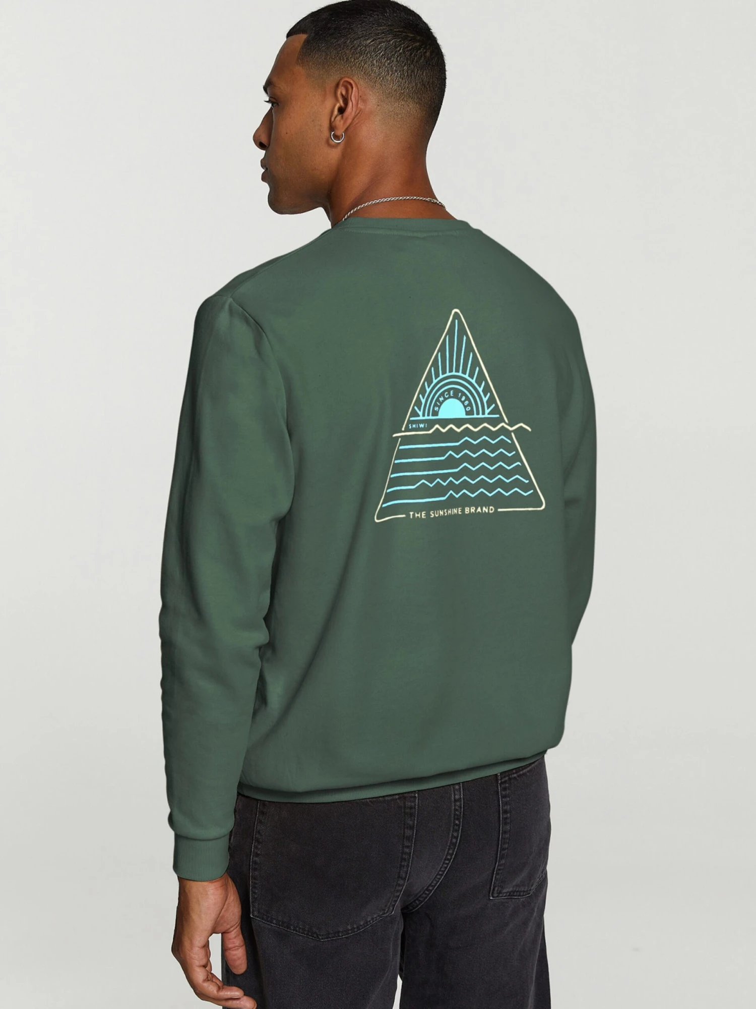 Shiwi Sweatshirts Sweatshirt Heren Donkergroen 4 Shiwi Sweatshirts Sweatshirt Heren Donkergroen - Afbeelding 4