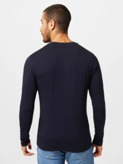 Guess Longsleeves Shirt Heren Nachtblauw -Herenkleding bb5171d72bb1eccfbdd7a179c00e614c