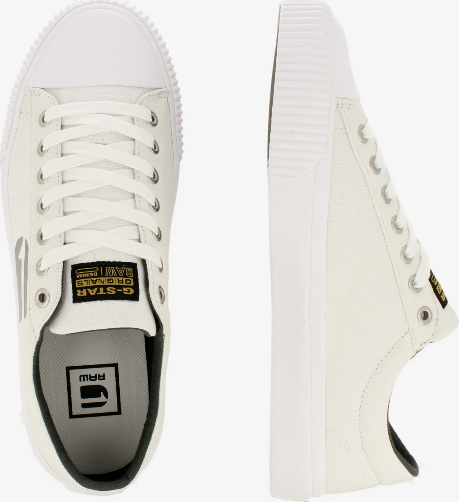 G-Star Raw Casual Sneakers Sneakers Laag Meefic Pop Heren Wit 3 G-Star Raw Casual Sneakers Sneakers Laag Meefic Pop Heren Wit - Afbeelding 3