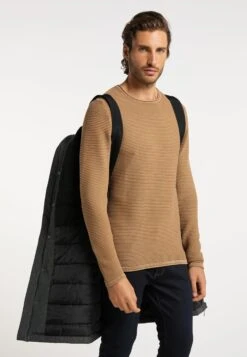 DreiMaster Vintage Parkas Winterparka Heren Zwart Gemêleerd -Herenkleding bde1cc8e59e1a26dced45d60cb5db7a3