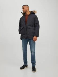 Jack & Jones Parkas Winterparka Craft Heren Zwart -Herenkleding be812d8b43c02df48cabbe85d1c41a59