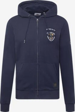 Petrol Industries Sweatvesten Met Capuchon Sweatvest Heren Saffier