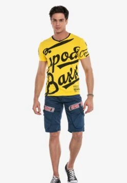 Cipo & Baxx Shorts Regular Broek Heren Navy -Herenkleding c0e26b49fc0894c56842fd44054f3b35