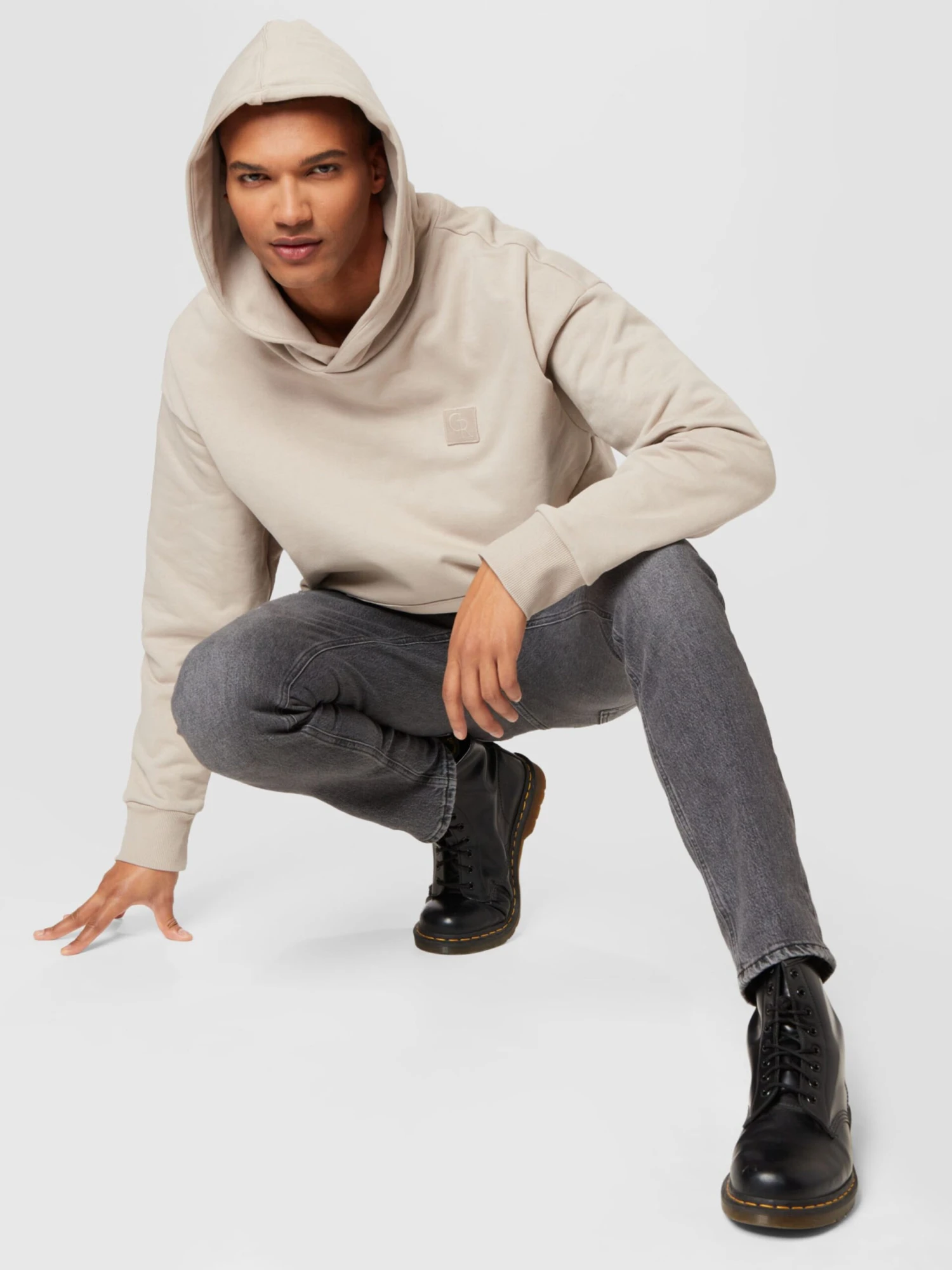 COLOURFUL REBEL Hoodies Sweatshirt Heren Stone Grey 5 COLOURFUL REBEL Hoodies Sweatshirt Heren Stone Grey - Afbeelding 5