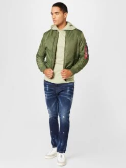 Alpha Industries Tussenjassen Tussenjas Heren Olijfgroen -Herenkleding c1dd5cccdf449e4d75a0a6d8dcd77c89